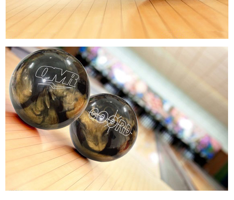 Golden professionally designed bowling ball Bowling Equipment