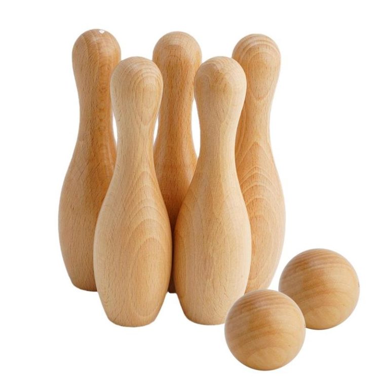 Natural birch high quality bowling pin set Bowling Equipment