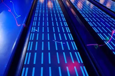 Custom synthetic design bowling lanes (2)