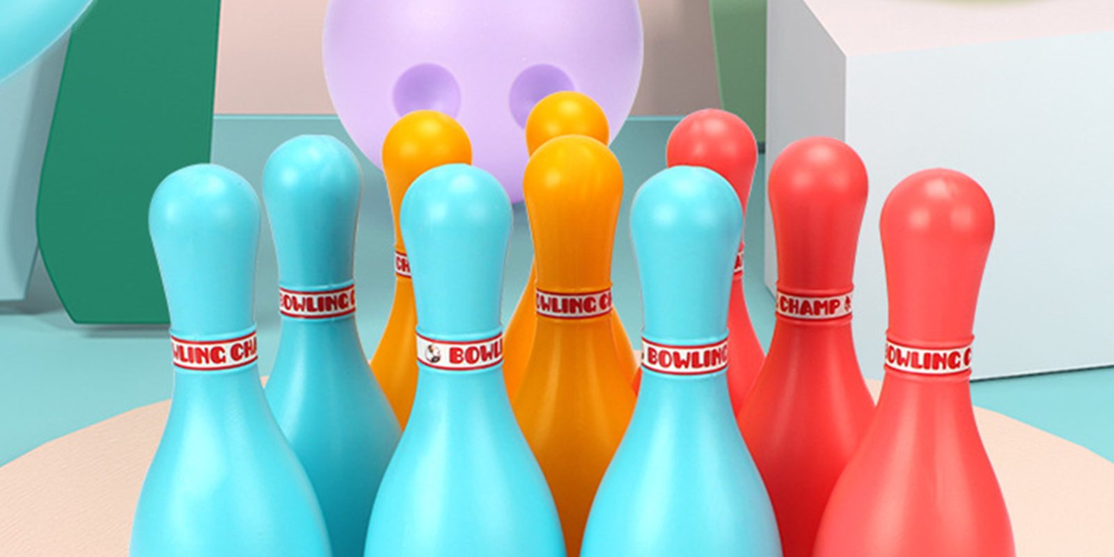 Fun colorful design bowling pins (1)
