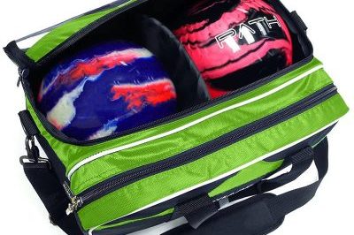 Green two hand bowling bag (4)