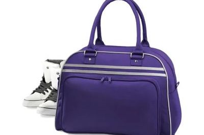 Purple tote design bowling bag (3)