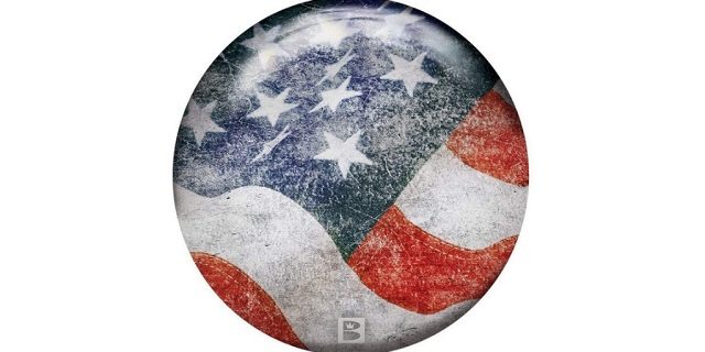 Resin bowling ball with stylish pattern (4)