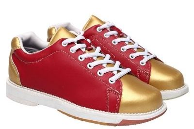 Trendy gold pattern bowling shoes (1)