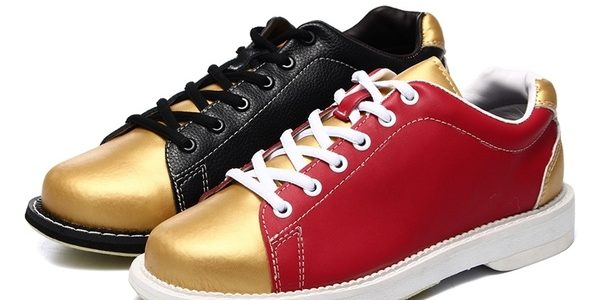 Trendy gold pattern bowling shoes (4)