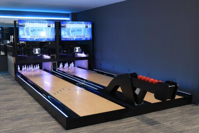 Indoor Bowling Ball Return Custom Design (1) Custom indoor sports bowling ball return system