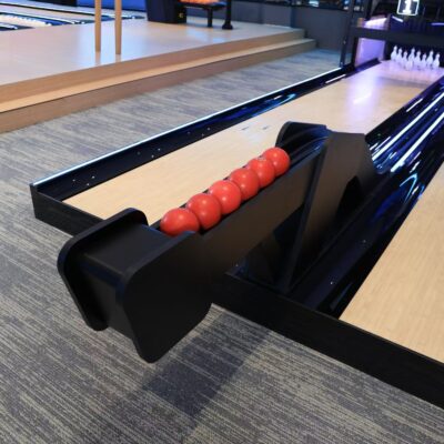 Custom indoor sports bowling ball return system