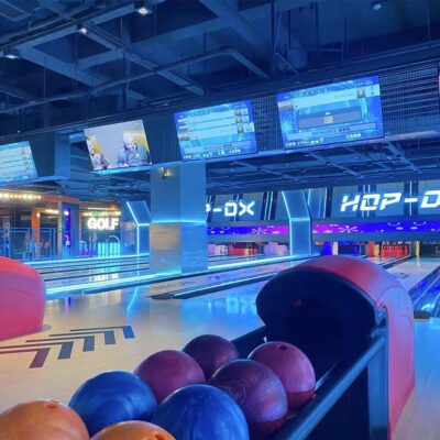 Custom indoor sports bowling ball return system