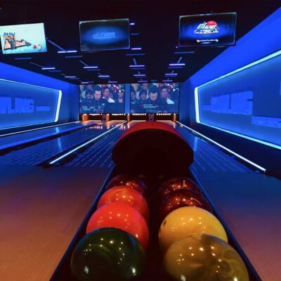 Custom indoor sports bowling ball return system