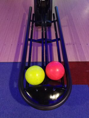 Bowling Ball Return Hood and Rack