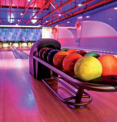 Bowling Ball Return Hood and Rack