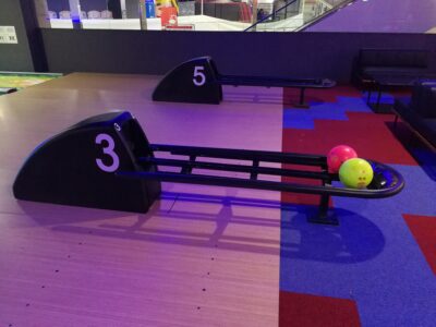 Bowling Ball Return Hood and Rack